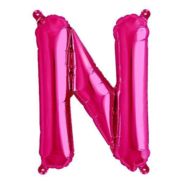 Folienballon - "N" - Pink - 86cm