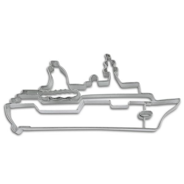 Ausstecher - Edelstahl - Kreuzfahrtschiff - 10cm