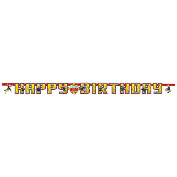 Banner/Girlande - Feuerwehrmann Sam - 1.80m