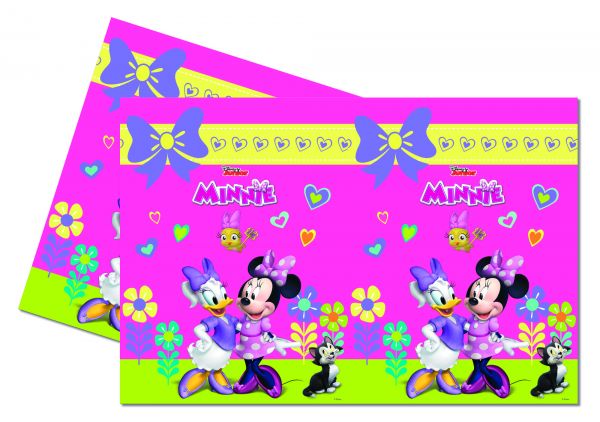 Tischdecke - Plastik - Minnie Maus - Happy Helpers - 120x180cm