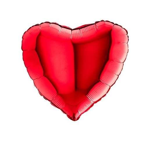 Folienballon - Herz - Rot - 56cm