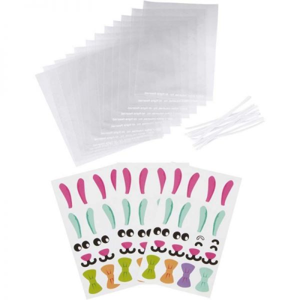 Wilton Süßigkeiten Beutel Mini -Hase- 12Stk.