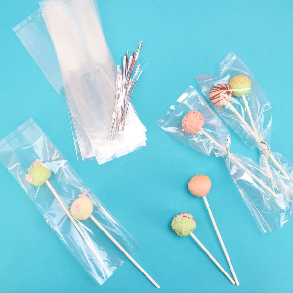 Cake-Poptüten - Plastik - transparent - 25 Stück