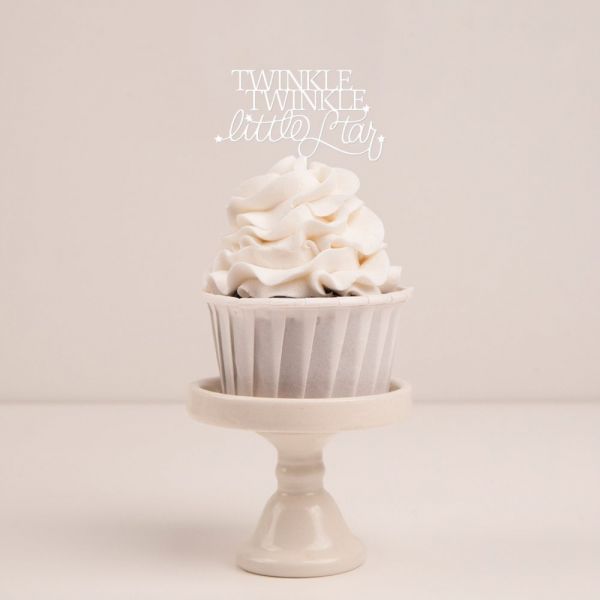 Cupcake Topper -Twinkle Twinkle little Star- 6x3cm
