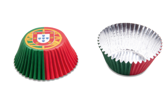Cupcake/Muffin Förmchen - Portugal - 50 Stück