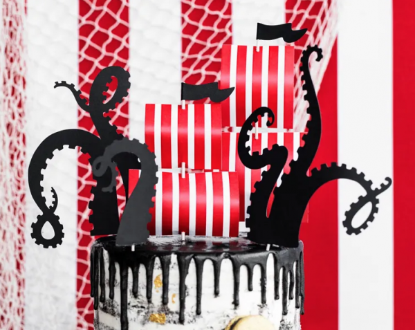 Cake Topper - Piraten Party - 5teilig - 13.5-21cm