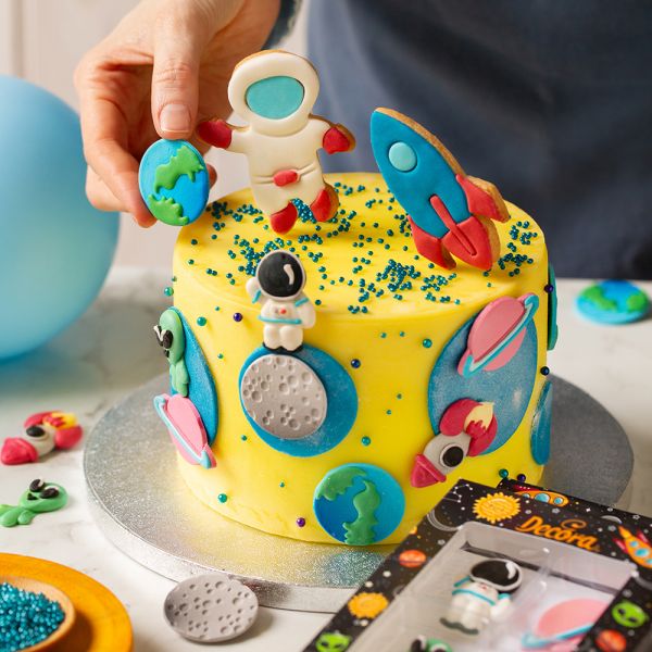 Zuckerdekoration - Weltall - 6 Stück