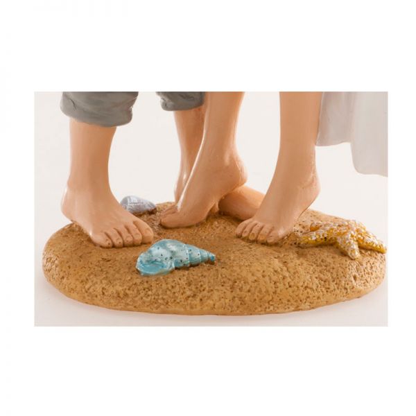 Brautpaar Strand Just Married 16cm