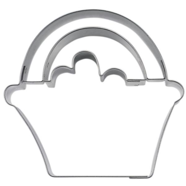 Ausstecher - Edelstahl - Blumenkorb - 7cm