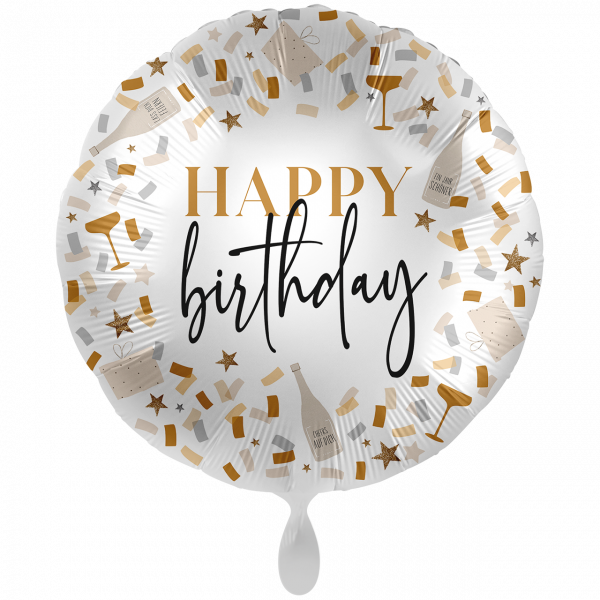 FolienballonXXL-Happy Birthday - Ø 71cm