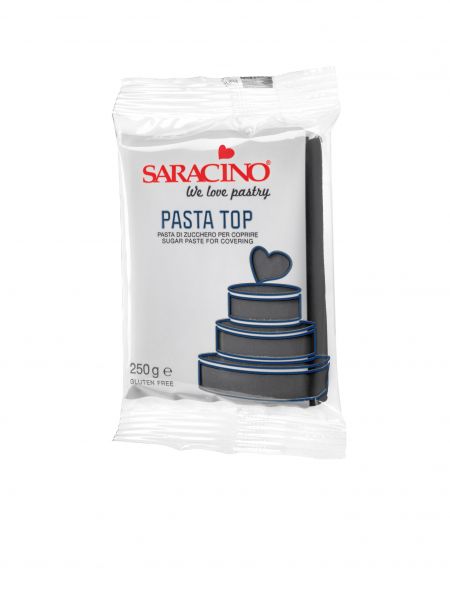 Saracino - Fondant - Pasta Top - Schwarz - 250g