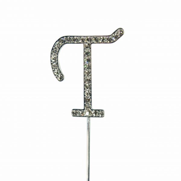 Cake Topper - Diamanten - Buchstabe T