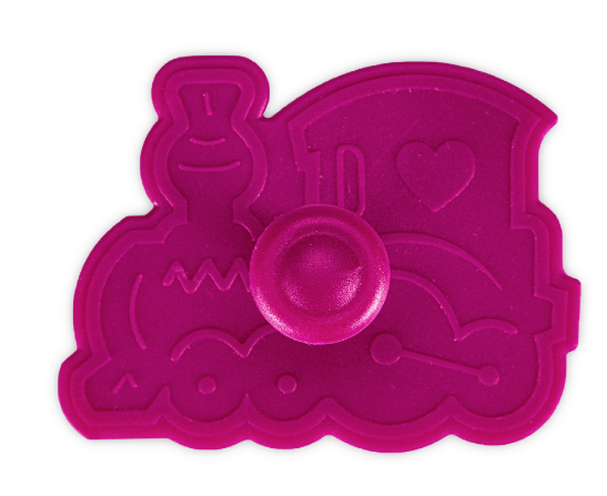 Ausstecher mit Auswurf - Kunststoff - Lokomotive - 6cm