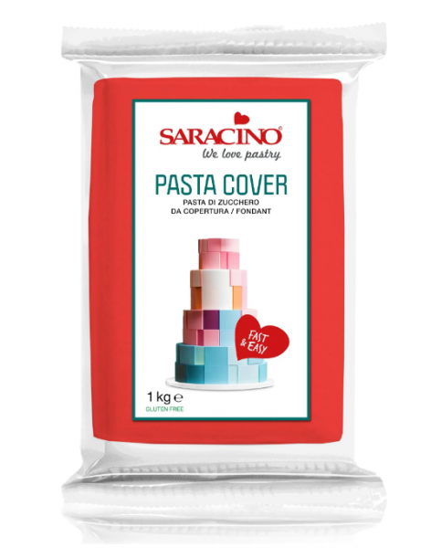Saracino - Fondant - Pasta Cover - Rot - 1kg
