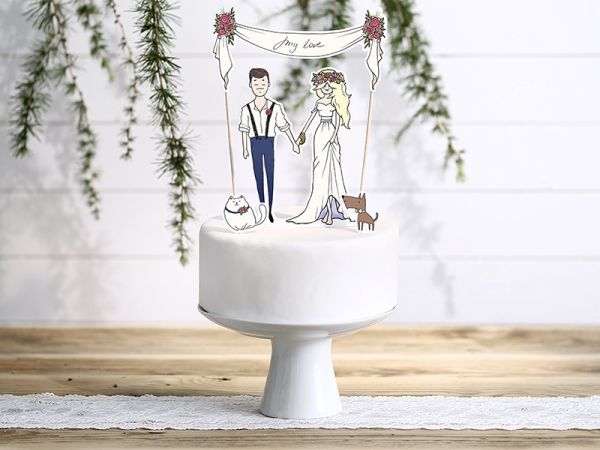 Cake Topper "My Love"