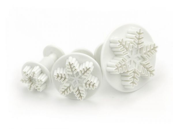 Ausstecher mir Auswurf - Schneeflocken - 3 Teilig