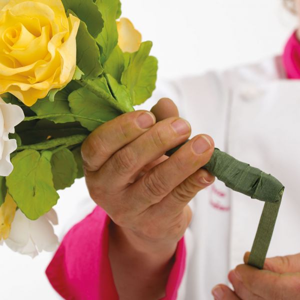 Farbige Papierbänder/ Floristenband - 4 Stück-12mmx27m