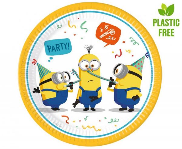 Teller - Minions Rise of Gru - 23cm - 8 Stück