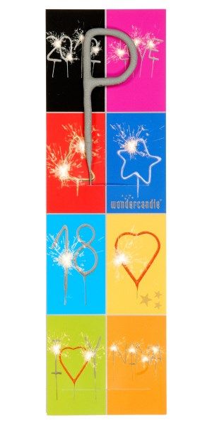 Wunderkerze - Buchstabe - P