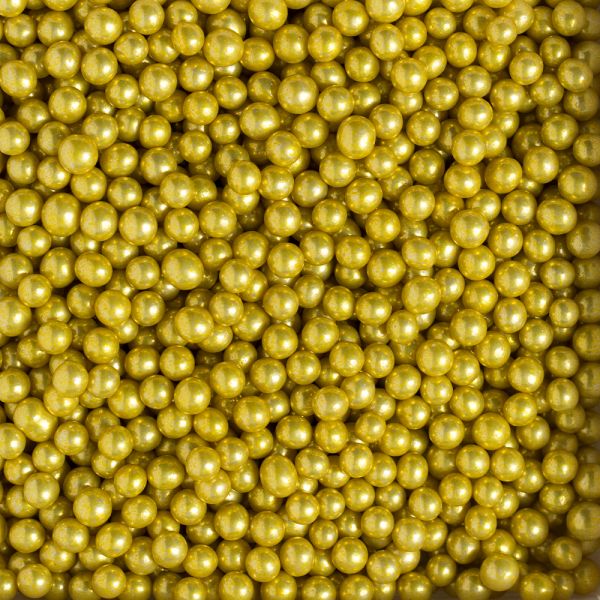 Zuckerperlen Metallic gold 100g Ø5mm