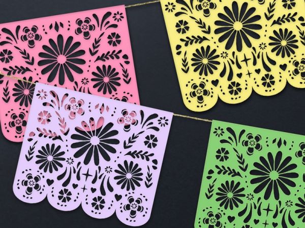 Banner/Girlande - Die de los Muertos - Ornament - 2m