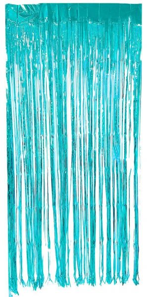 Lametta Vorhang - Hellblau - 1m x 2m