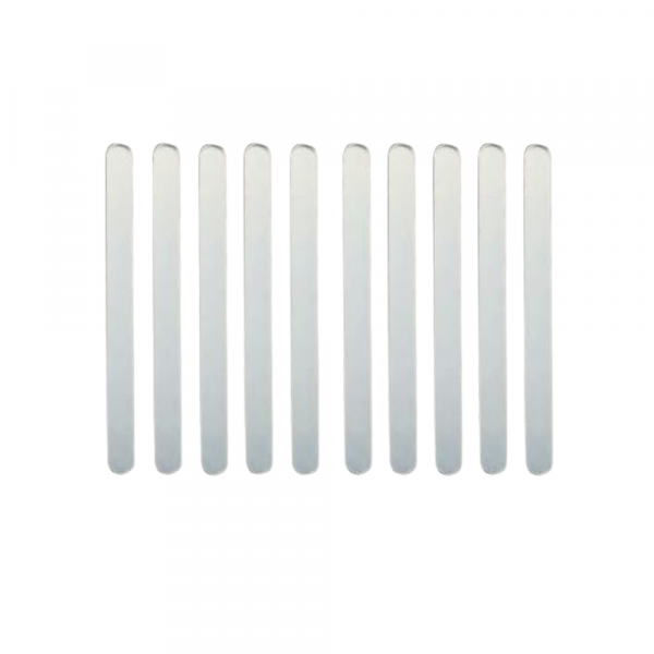 Eis Stiele aus Acryl- transparent - wiederverwendbar - 10 Stück - 7cm