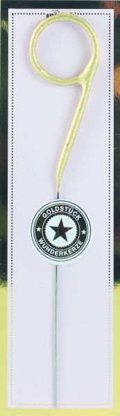 Wunderkerze - Goldstück - Zahl - 9