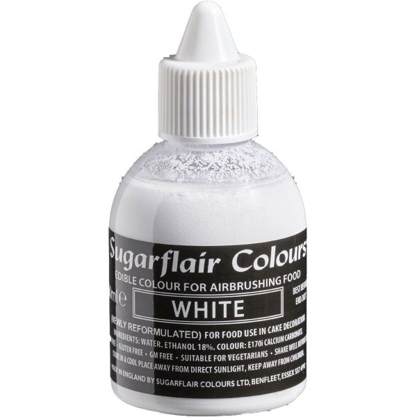 Sugarflair Weiß Airbrush Farbe 60ml