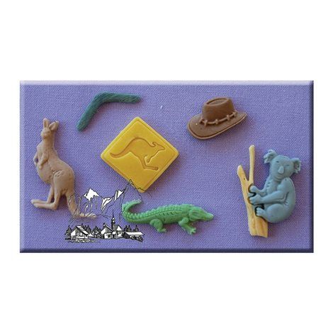 Alphabet Moulds - Silikonform - Australia / Australien