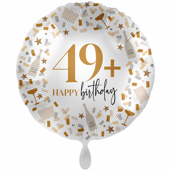 FolienballonXXL-Happy Birthday 49+ - Ø 71cm