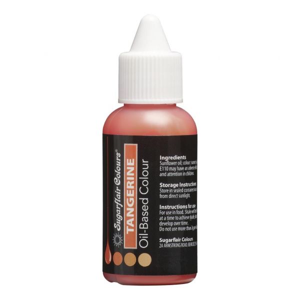 Sugarflair - Lebensmittel Farbe Tangerine - Öl Basis - 30ml