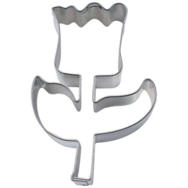 Ausstecher - Edelstahl - Tulpe - 6cm