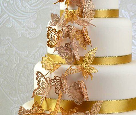 Cake Lace Silikonmatte für Essbare Tortenspitze "Beautiful Butterflies"