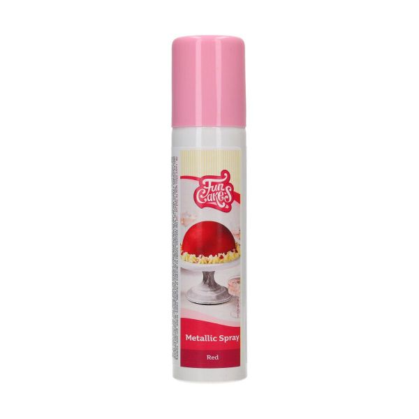 FunCakes - Metallic Spray - Rot - 100ml