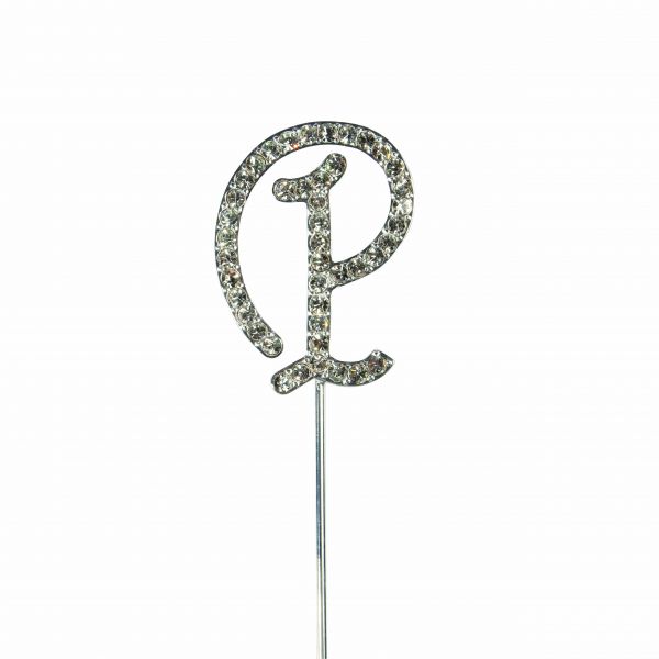 Cake Topper - Diamanten - Buchstabe P