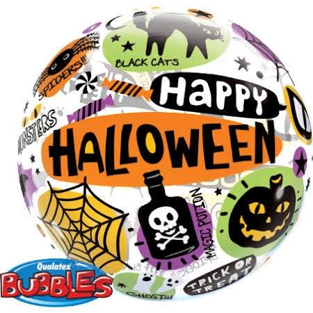 Bubble Ballon - Halloween - Happy Halloween - 56cm