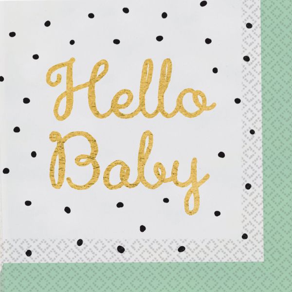 Servietten - Hello Baby - 33x33cm - 16 Stück