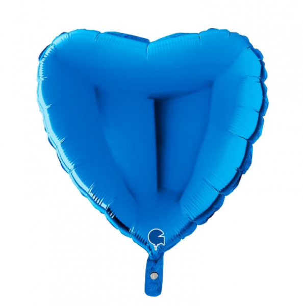 Folienballon - Herz - Royal Blau - 56cm