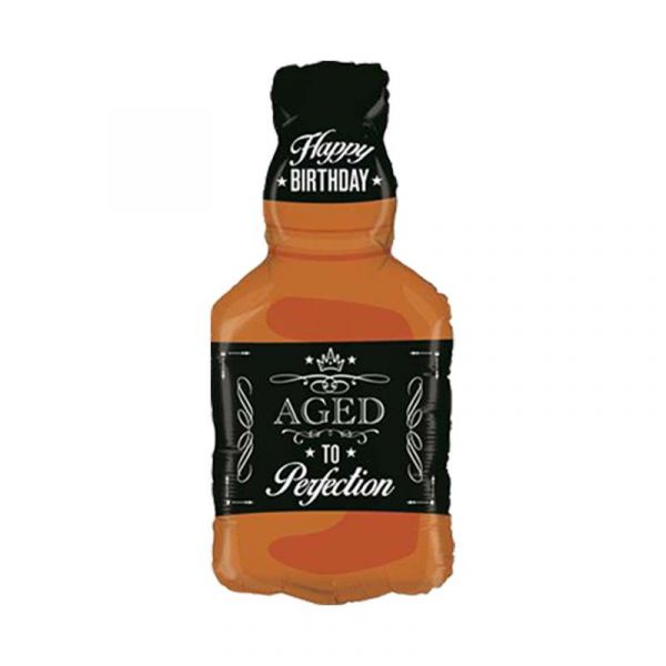 Folienballon - Geburtstag - Whiskeyflasche - Happy Birthday - 79cm