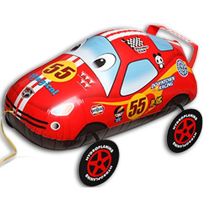 Folienballon - Walking Balloon - Rennauto - 50cm