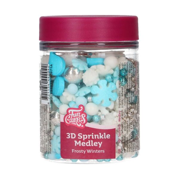 Zuckerdeko Weihnachten/3D Frosty Medley 70g