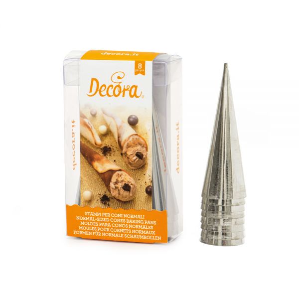 Decora Formen für Schaumrollen / Schillerrollen 8 Stück Durchmesser 4cm Höhe 12ccm