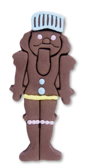 Ausstecher - Edelstahl - Nussknacker - 10cm