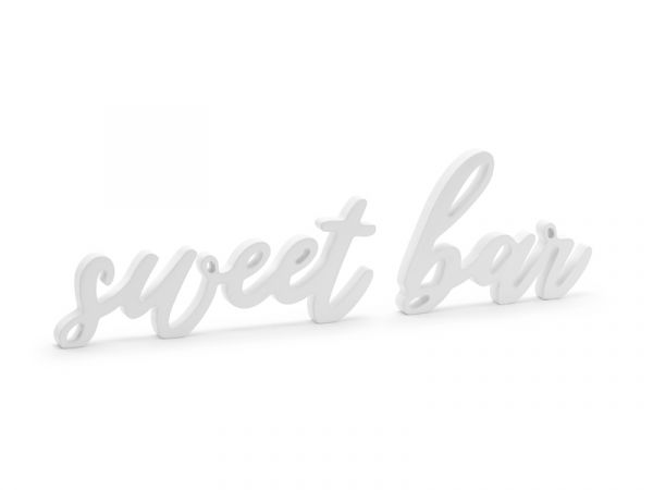 Tischdeko - Schriftzug - sweet bar - 37x10cm