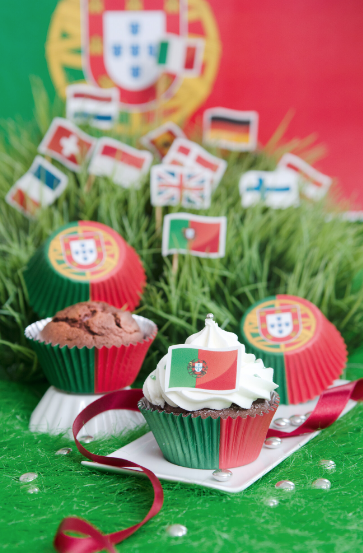 Cupcake/Muffin Förmchen - Portugal - 50 Stück