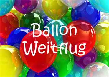 Ballonweitflugkarten "Ballon Weitflug" mit Ballons 50Stk.