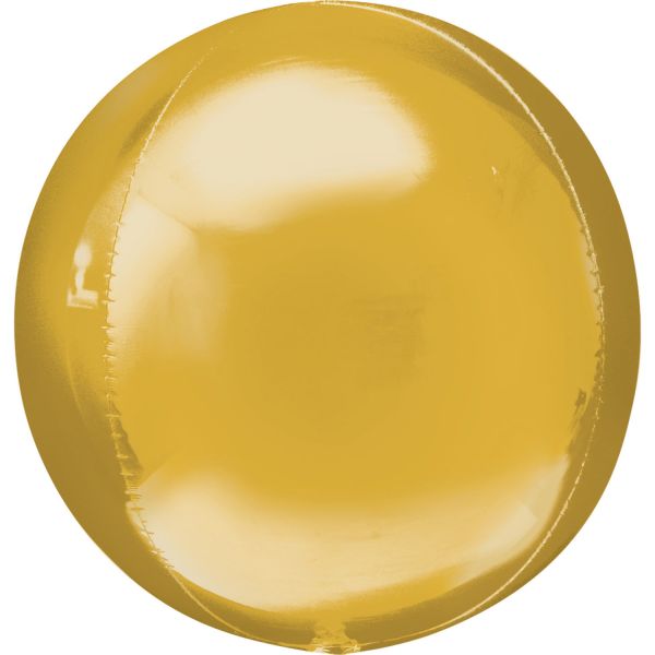 Folienballon - Orbz - Kugel - Gold - 40cm