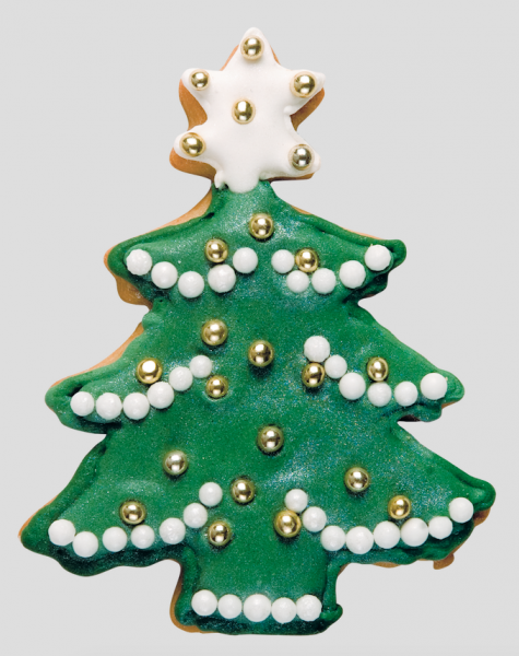 Ausstecher - Edelstahl - Weihnachten - Tannenbaum mit Stern - 9.5cm