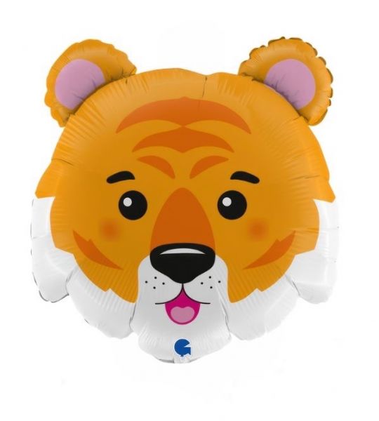 Folienballon - Tiger - Kopf - Mini - 36cm